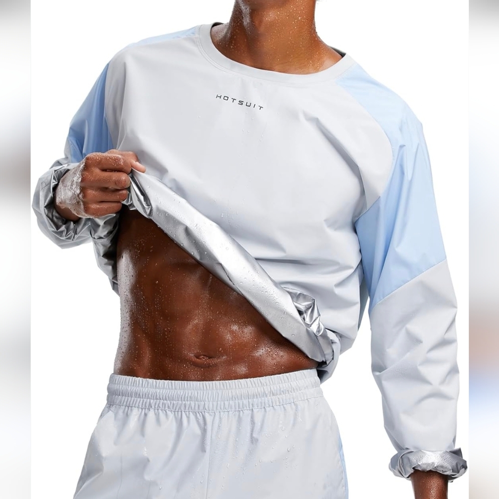 Hotsuit Men's Shirt Workout Anti Rip Sweat Sauna‎ Sweatshirt Pullover NWT 3XL